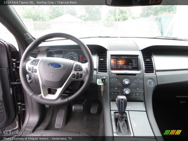 Sterling Gray / Charcoal Black 2014 Ford Taurus SEL