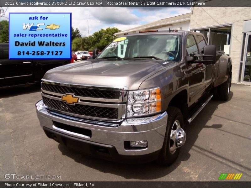 Mocha Steel Metallic / Light Cashmere/Dark Cashmere 2013 Chevrolet Silverado 3500HD LTZ Crew Cab 4x4