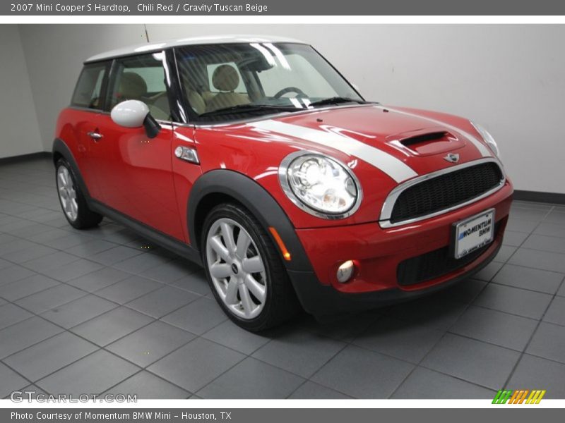 Chili Red / Gravity Tuscan Beige 2007 Mini Cooper S Hardtop