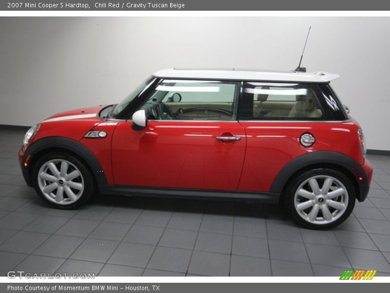 Chili Red / Gravity Tuscan Beige 2007 Mini Cooper S Hardtop