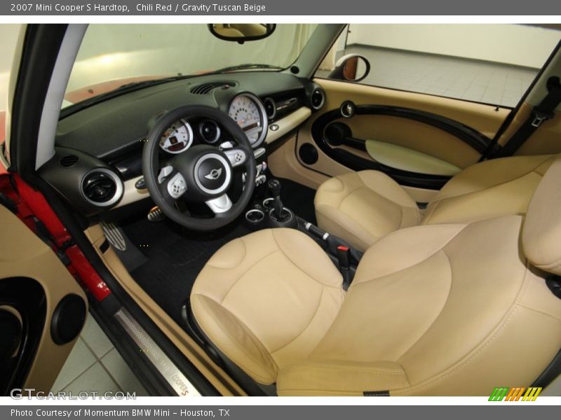Chili Red / Gravity Tuscan Beige 2007 Mini Cooper S Hardtop