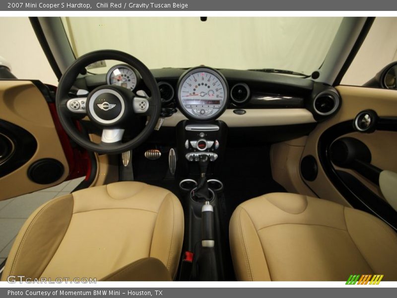 Chili Red / Gravity Tuscan Beige 2007 Mini Cooper S Hardtop