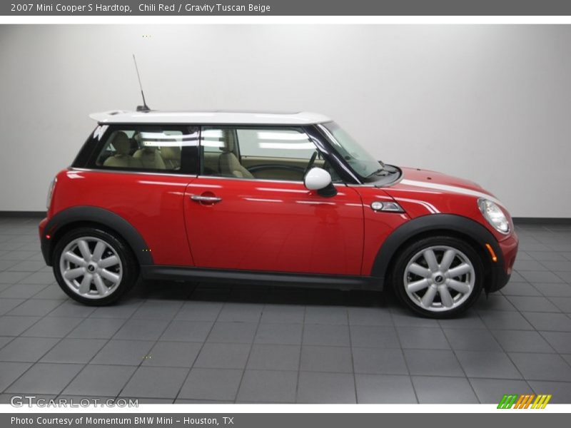 Chili Red / Gravity Tuscan Beige 2007 Mini Cooper S Hardtop