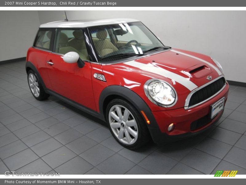 Chili Red / Gravity Tuscan Beige 2007 Mini Cooper S Hardtop
