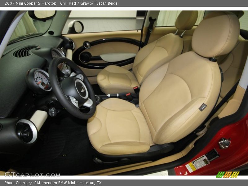 Chili Red / Gravity Tuscan Beige 2007 Mini Cooper S Hardtop