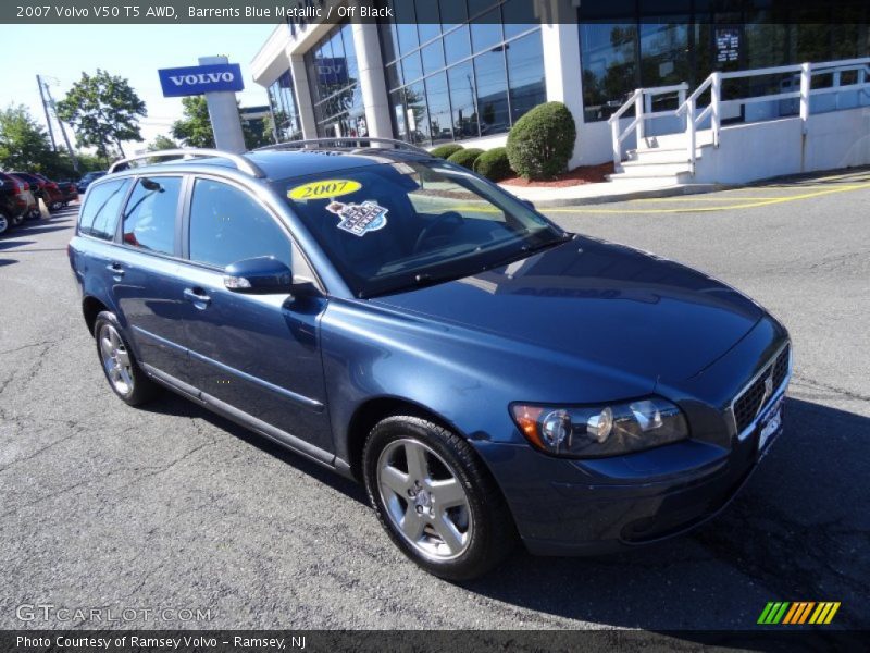 Barrents Blue Metallic / Off Black 2007 Volvo V50 T5 AWD
