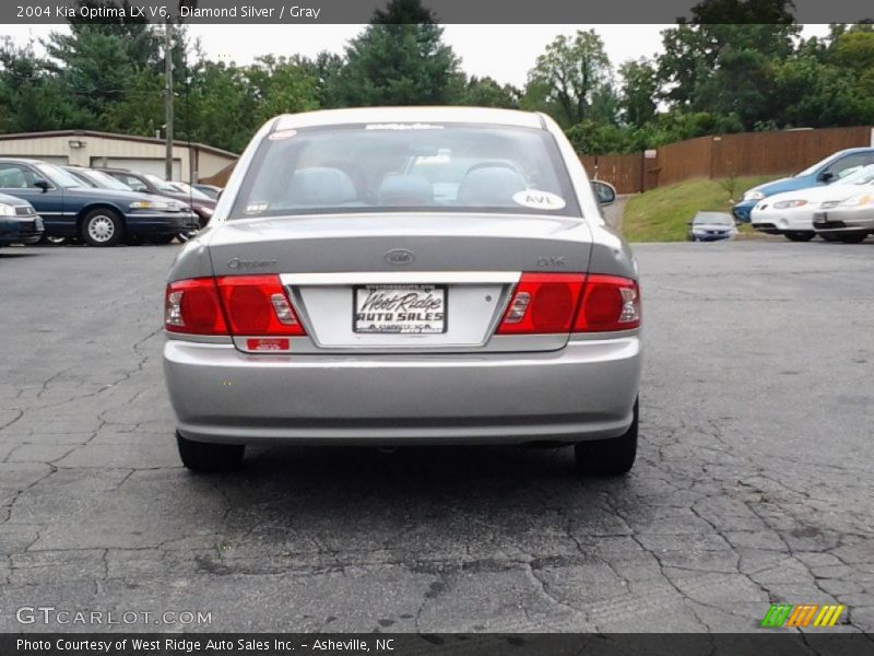 Diamond Silver / Gray 2004 Kia Optima LX V6