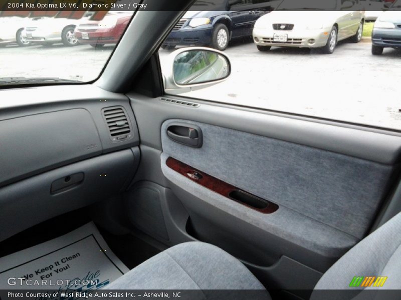 Diamond Silver / Gray 2004 Kia Optima LX V6