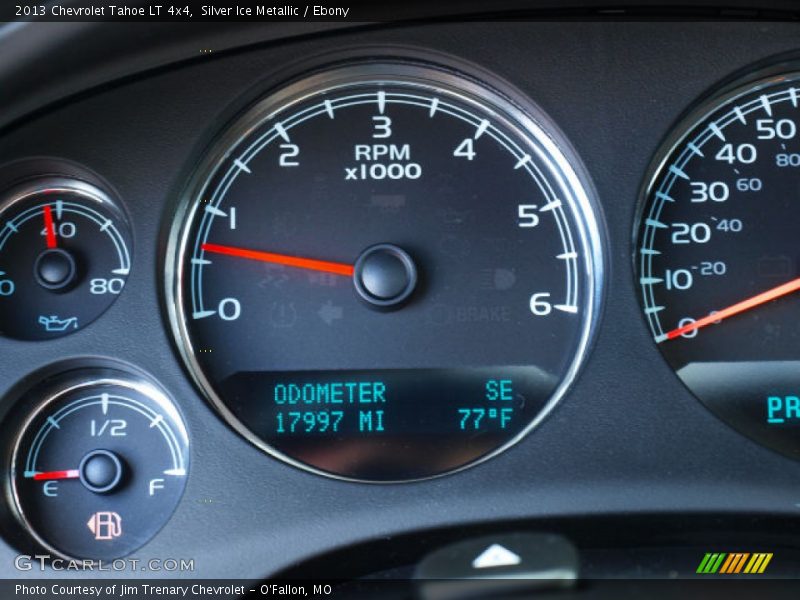 Silver Ice Metallic / Ebony 2013 Chevrolet Tahoe LT 4x4
