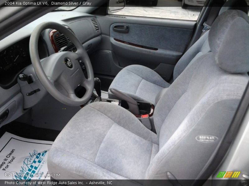 Diamond Silver / Gray 2004 Kia Optima LX V6