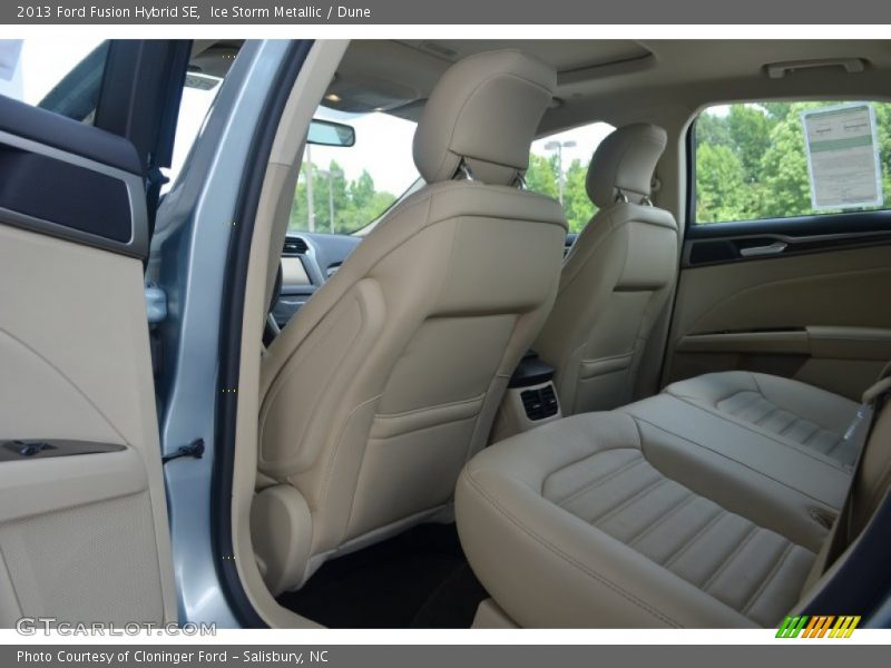 Ice Storm Metallic / Dune 2013 Ford Fusion Hybrid SE
