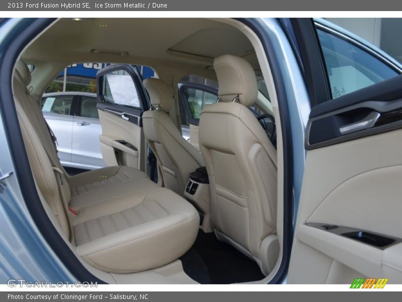 Ice Storm Metallic / Dune 2013 Ford Fusion Hybrid SE