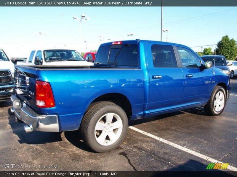 Deep Water Blue Pearl / Dark Slate Gray 2010 Dodge Ram 1500 SLT Crew Cab 4x4