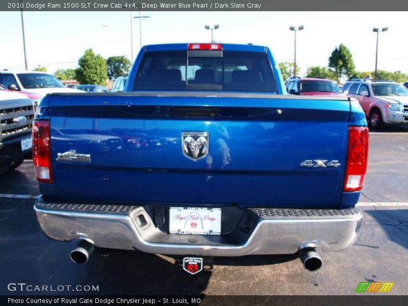 Deep Water Blue Pearl / Dark Slate Gray 2010 Dodge Ram 1500 SLT Crew Cab 4x4