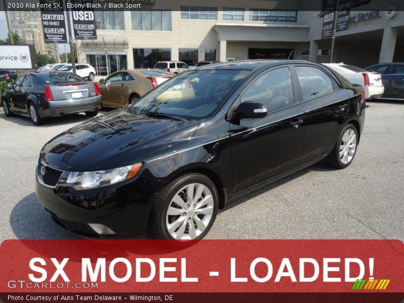Ebony Black / Black Sport 2010 Kia Forte SX