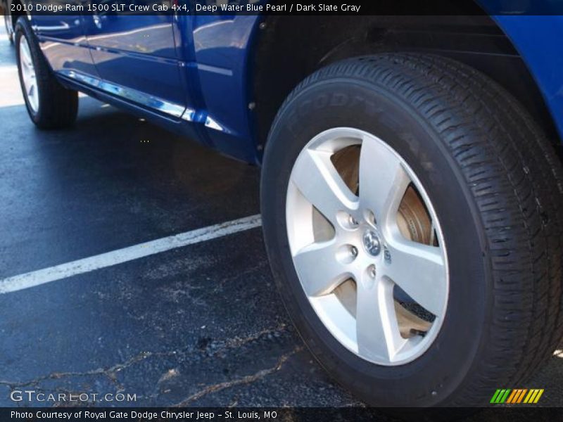 Deep Water Blue Pearl / Dark Slate Gray 2010 Dodge Ram 1500 SLT Crew Cab 4x4