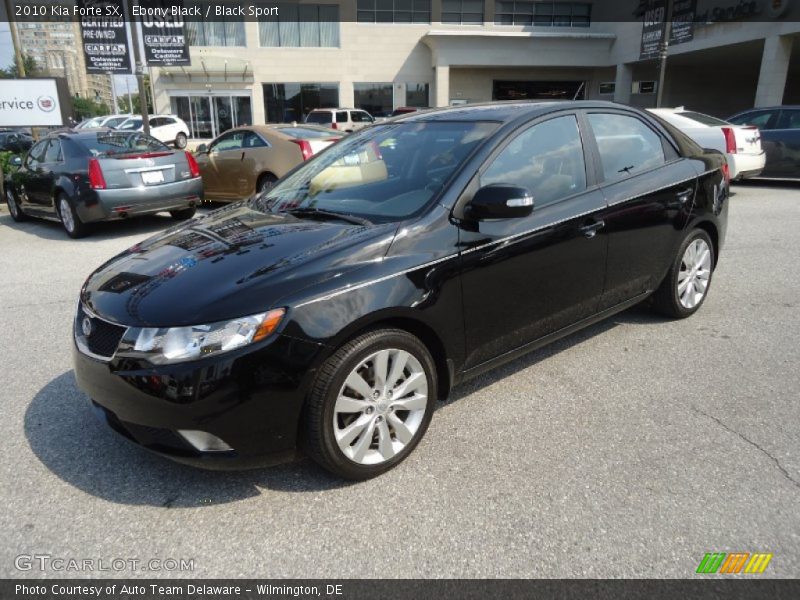 Ebony Black / Black Sport 2010 Kia Forte SX