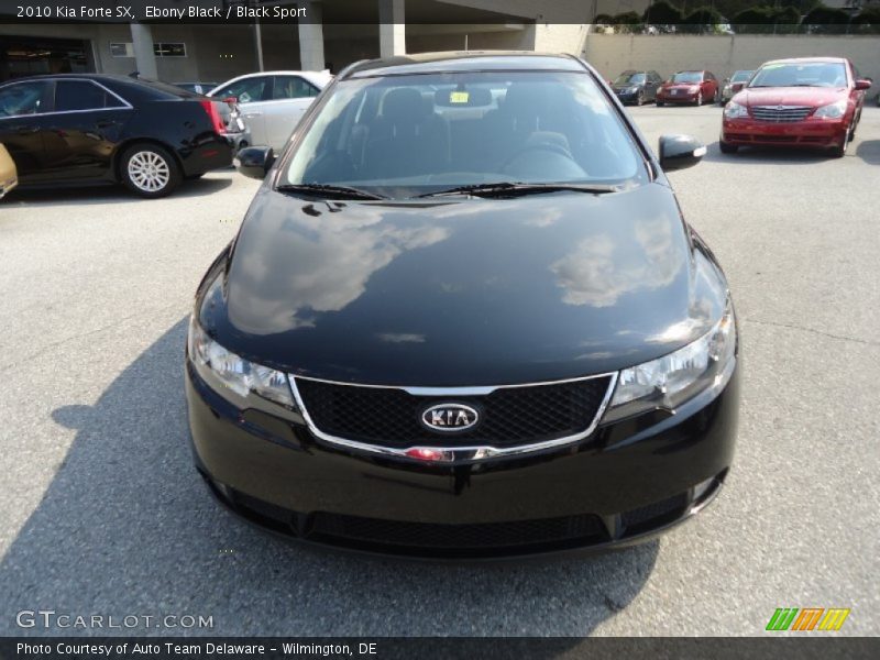 Ebony Black / Black Sport 2010 Kia Forte SX