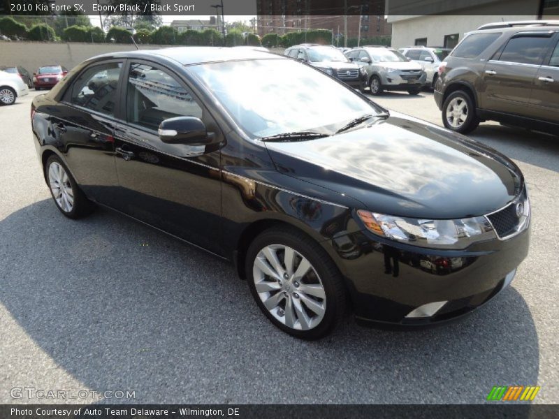 Ebony Black / Black Sport 2010 Kia Forte SX