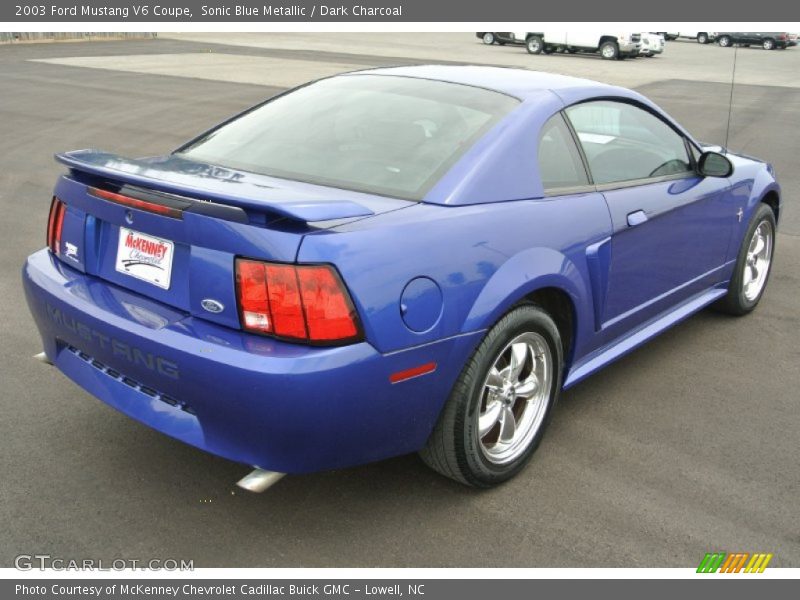 Sonic Blue Metallic / Dark Charcoal 2003 Ford Mustang V6 Coupe