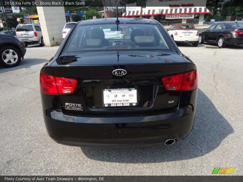 Ebony Black / Black Sport 2010 Kia Forte SX