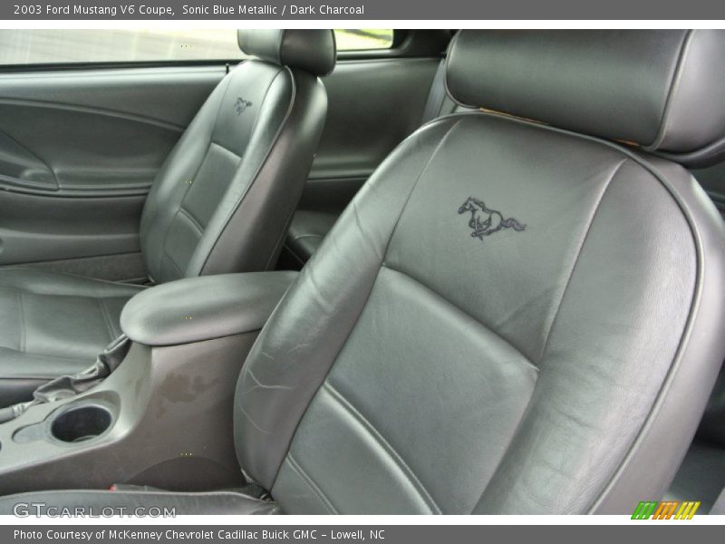 Sonic Blue Metallic / Dark Charcoal 2003 Ford Mustang V6 Coupe
