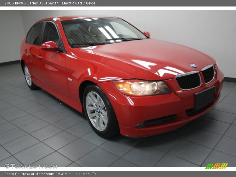 Electric Red / Beige 2006 BMW 3 Series 325i Sedan