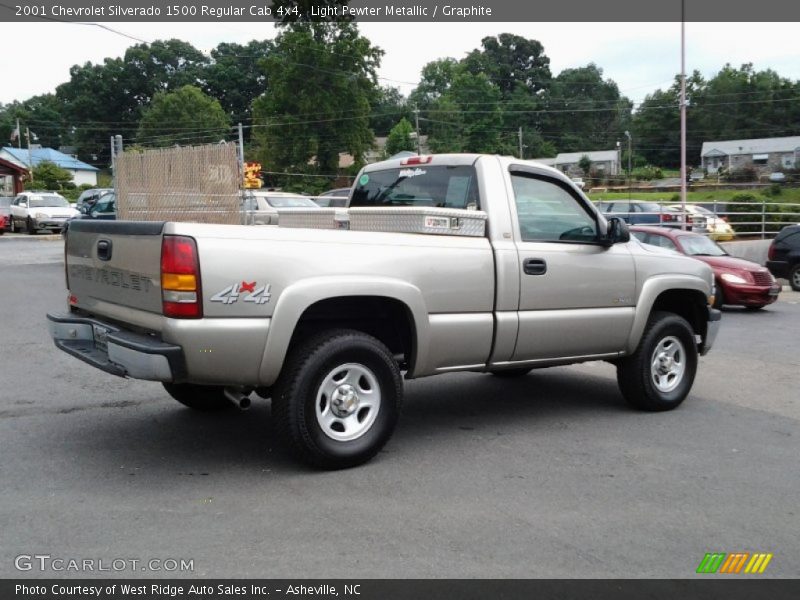 Light Pewter Metallic / Graphite 2001 Chevrolet Silverado 1500 Regular Cab 4x4