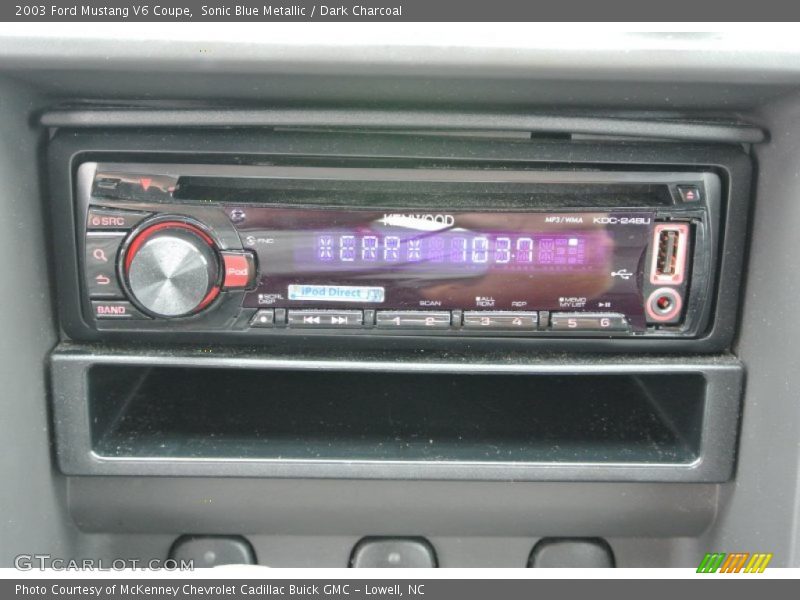 Sonic Blue Metallic / Dark Charcoal 2003 Ford Mustang V6 Coupe