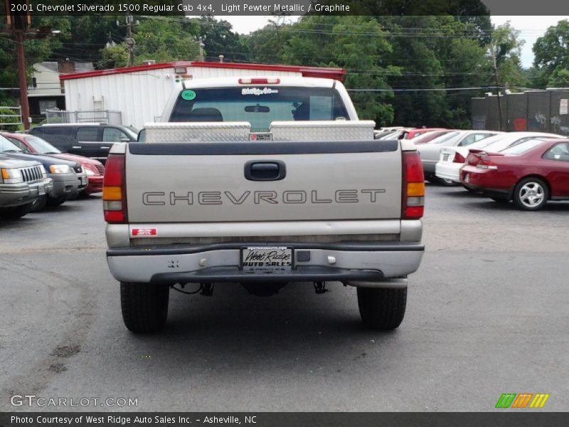Light Pewter Metallic / Graphite 2001 Chevrolet Silverado 1500 Regular Cab 4x4