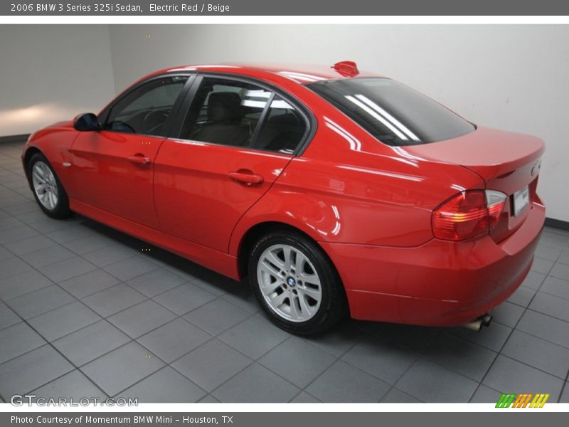 Electric Red / Beige 2006 BMW 3 Series 325i Sedan