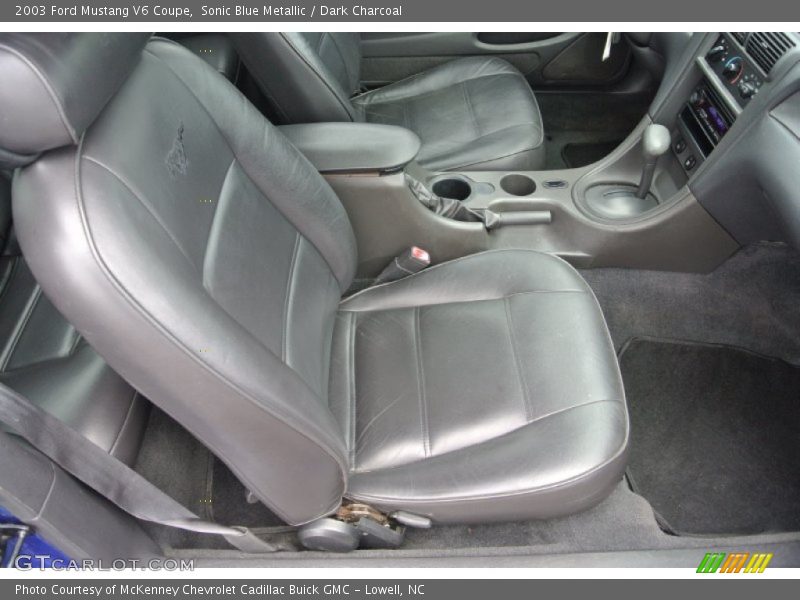 Sonic Blue Metallic / Dark Charcoal 2003 Ford Mustang V6 Coupe