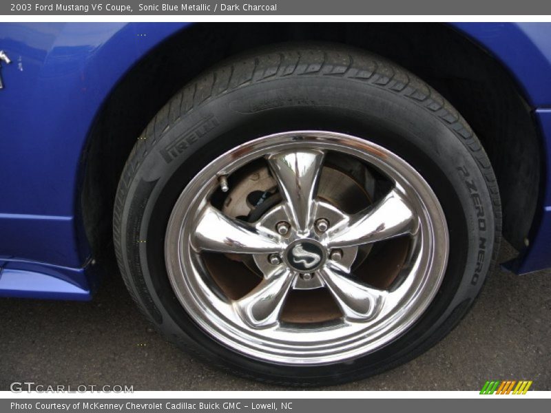 Sonic Blue Metallic / Dark Charcoal 2003 Ford Mustang V6 Coupe