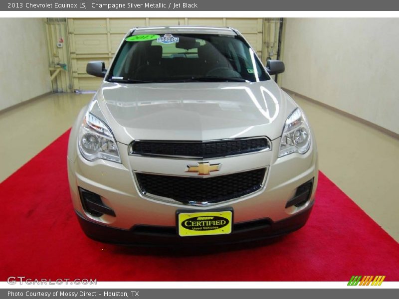 Champagne Silver Metallic / Jet Black 2013 Chevrolet Equinox LS