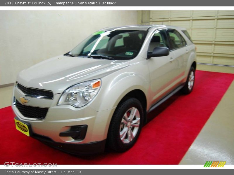 Champagne Silver Metallic / Jet Black 2013 Chevrolet Equinox LS