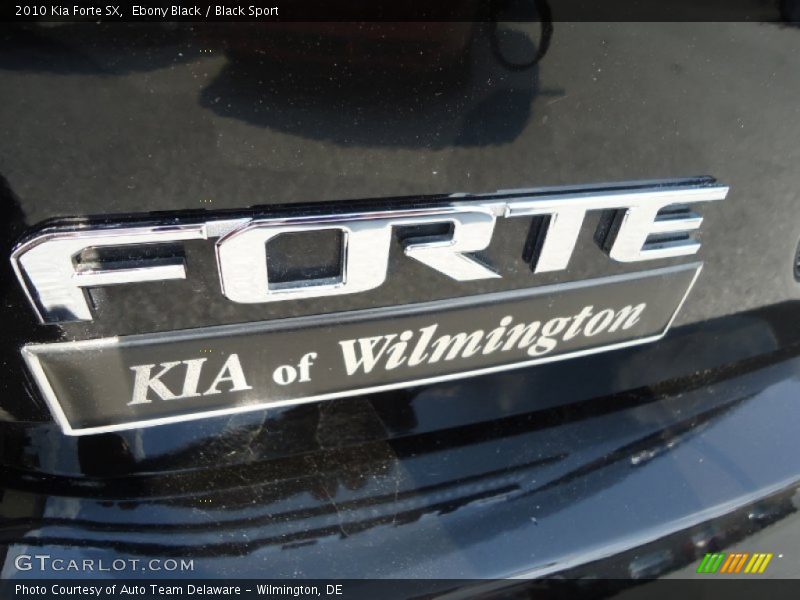 Ebony Black / Black Sport 2010 Kia Forte SX