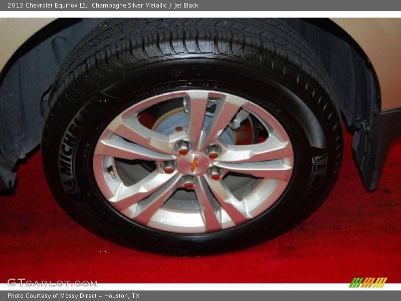Champagne Silver Metallic / Jet Black 2013 Chevrolet Equinox LS
