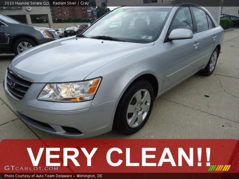 Radiant Silver / Gray 2010 Hyundai Sonata GLS