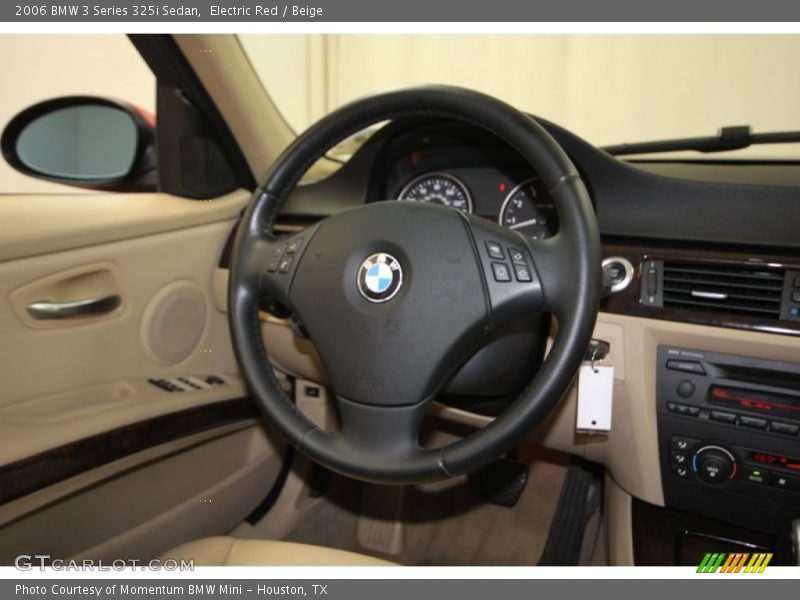 Electric Red / Beige 2006 BMW 3 Series 325i Sedan
