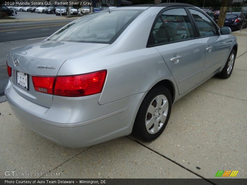 Radiant Silver / Gray 2010 Hyundai Sonata GLS