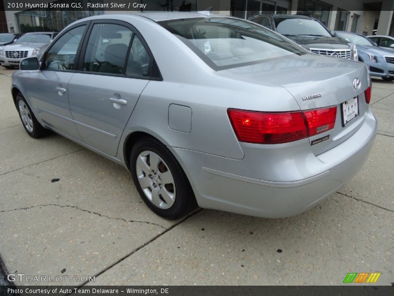 Radiant Silver / Gray 2010 Hyundai Sonata GLS