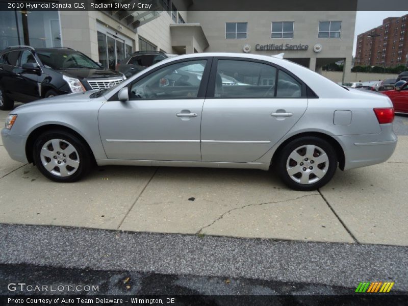Radiant Silver / Gray 2010 Hyundai Sonata GLS