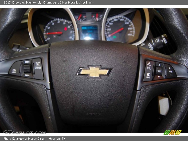 Champagne Silver Metallic / Jet Black 2013 Chevrolet Equinox LS