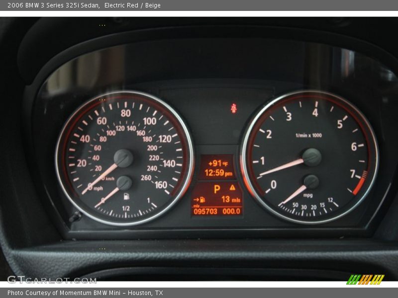 Electric Red / Beige 2006 BMW 3 Series 325i Sedan