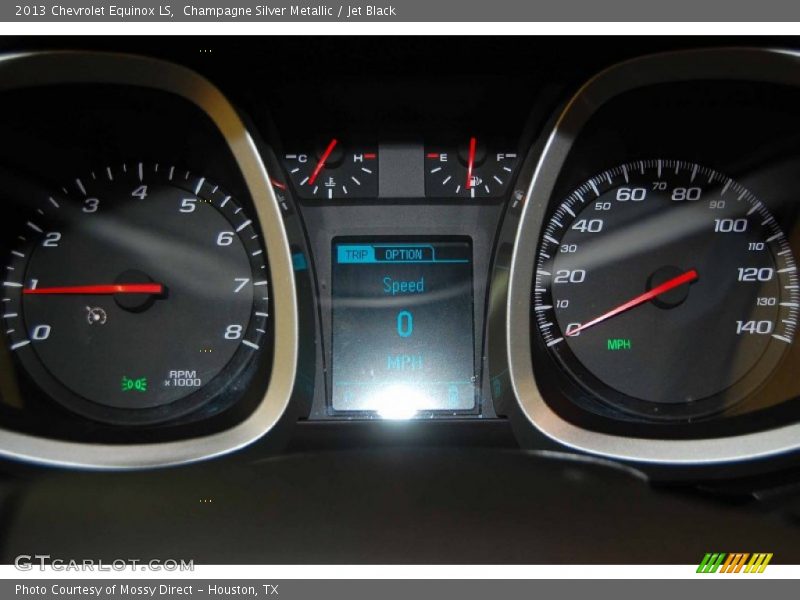 Champagne Silver Metallic / Jet Black 2013 Chevrolet Equinox LS
