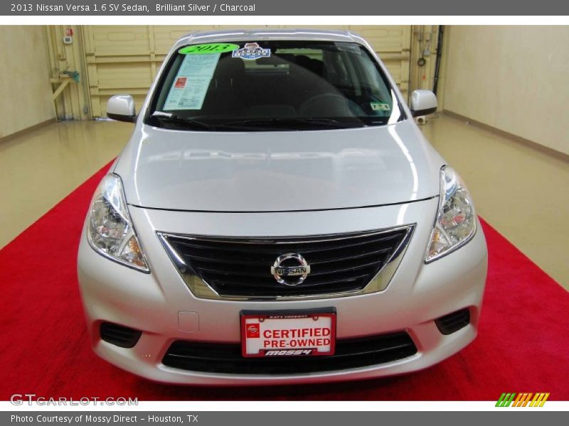 Brilliant Silver / Charcoal 2013 Nissan Versa 1.6 SV Sedan