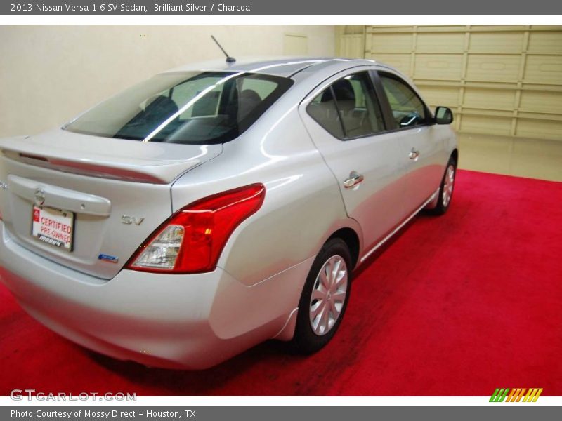 Brilliant Silver / Charcoal 2013 Nissan Versa 1.6 SV Sedan