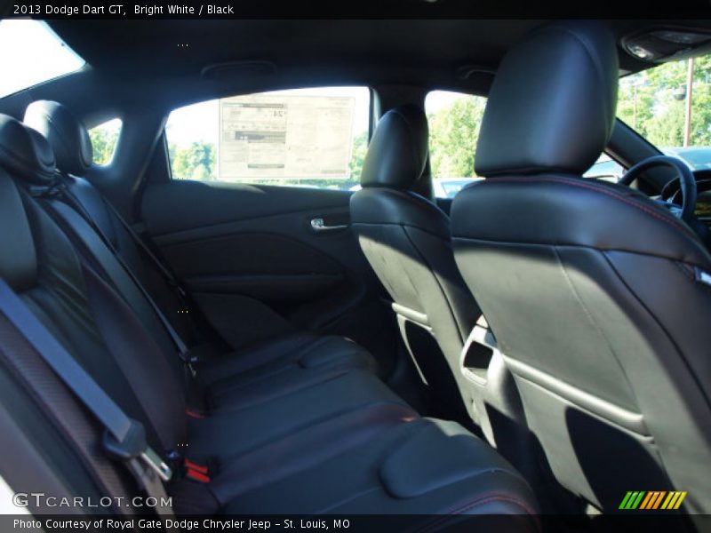 Rear Seat of 2013 Dart GT