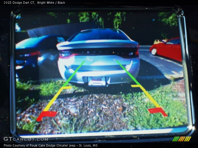 Bright White / Black 2013 Dodge Dart GT