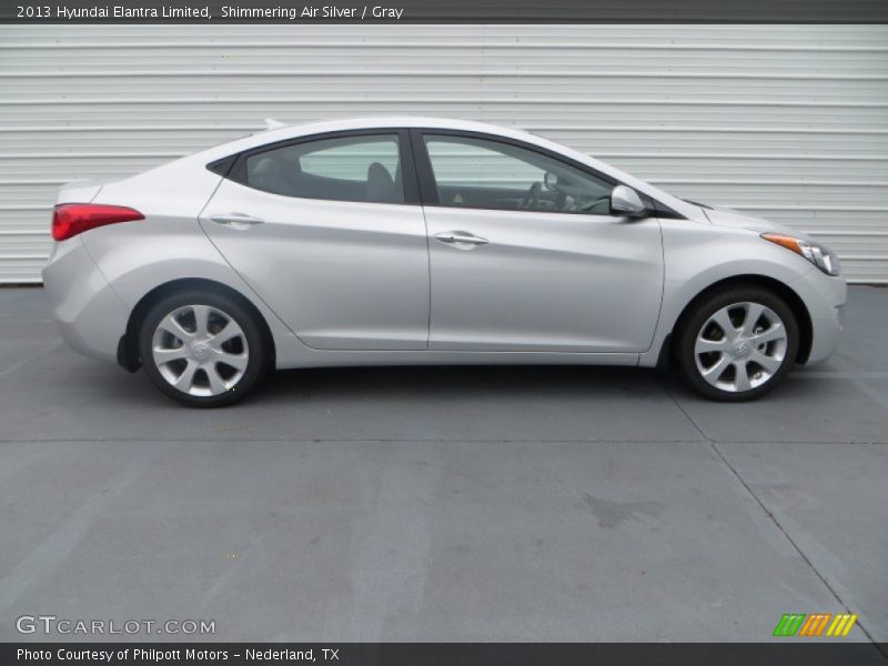 Shimmering Air Silver / Gray 2013 Hyundai Elantra Limited